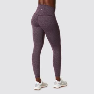 Born Primitive Butter Soft Silver and Plum Workout Leggings - Women's Medium NWT